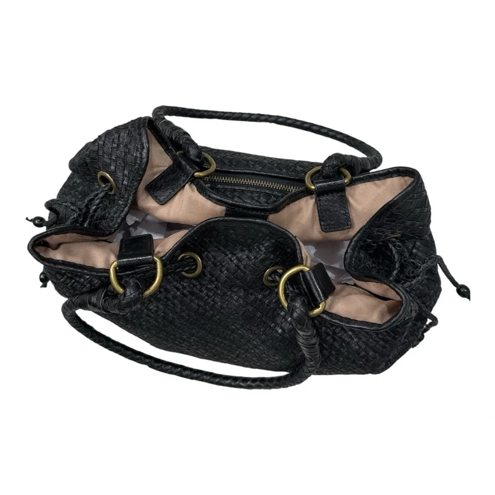 The Sak Black Woven Hobo Bag